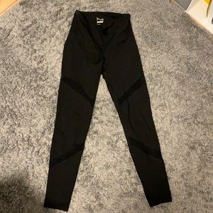 Black Old Navy Leggings, Sheer Stripes